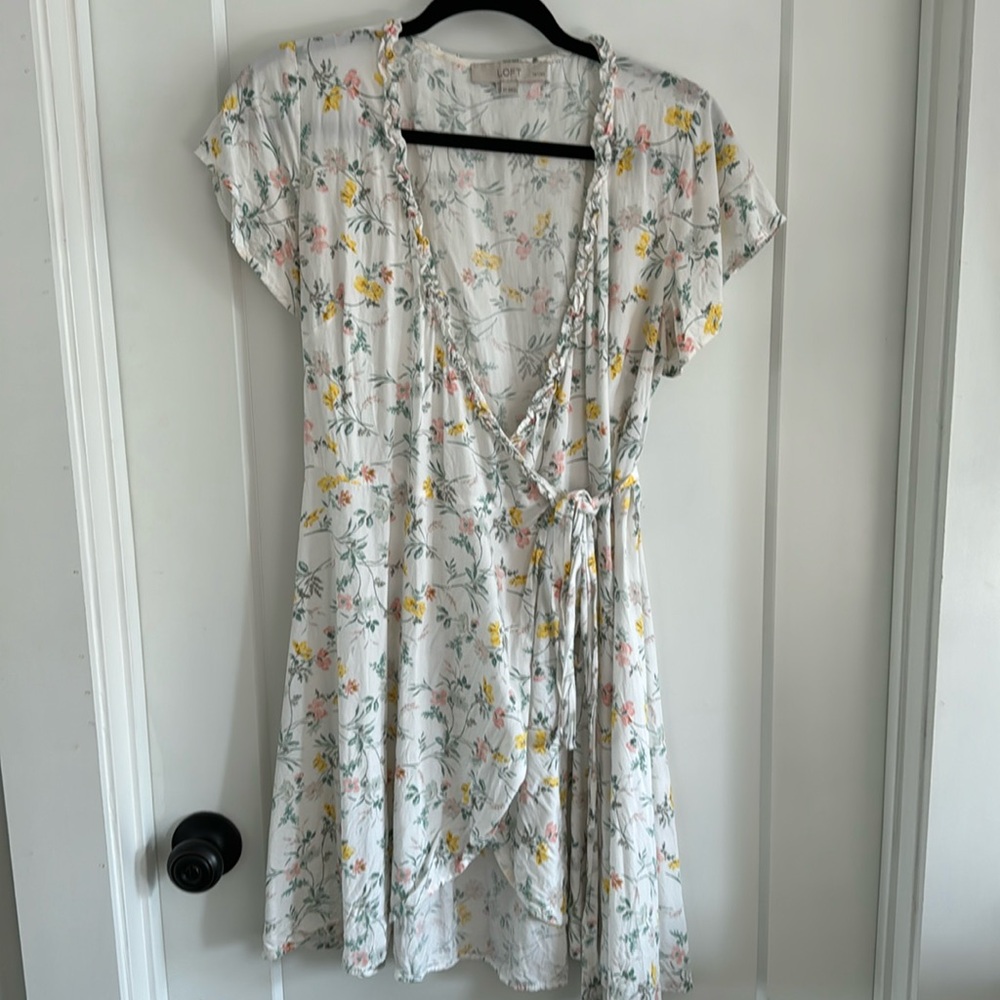 Women’s LOFT Floral Wrap Dress